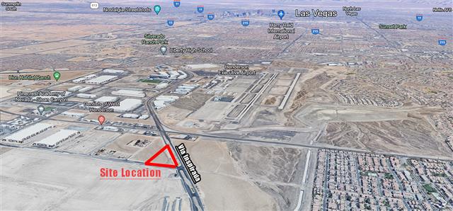 Map showing site location near Via Inspirada